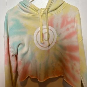 Pure Barre Cropped Tie Dye Sweatshirt